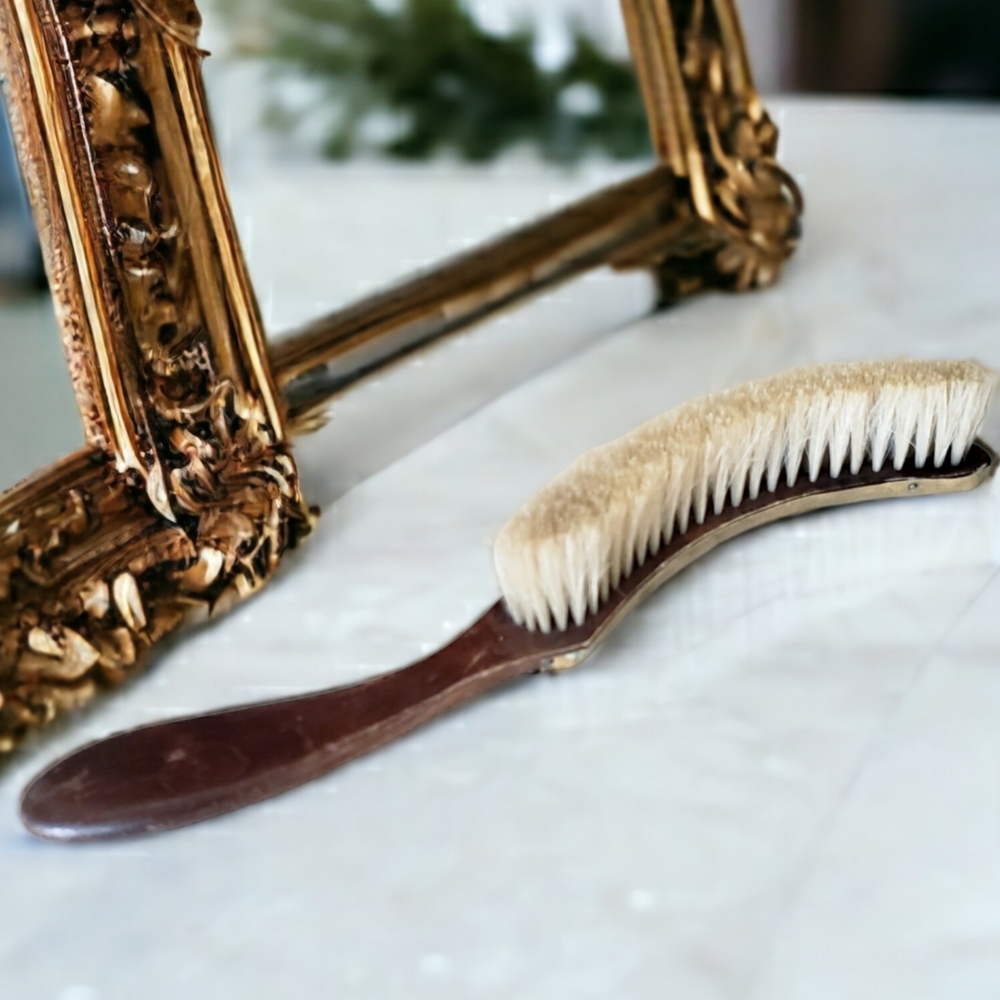 Art Nouveau Boudour Valet Clothing Brush Antique Dresser Vanity Accent